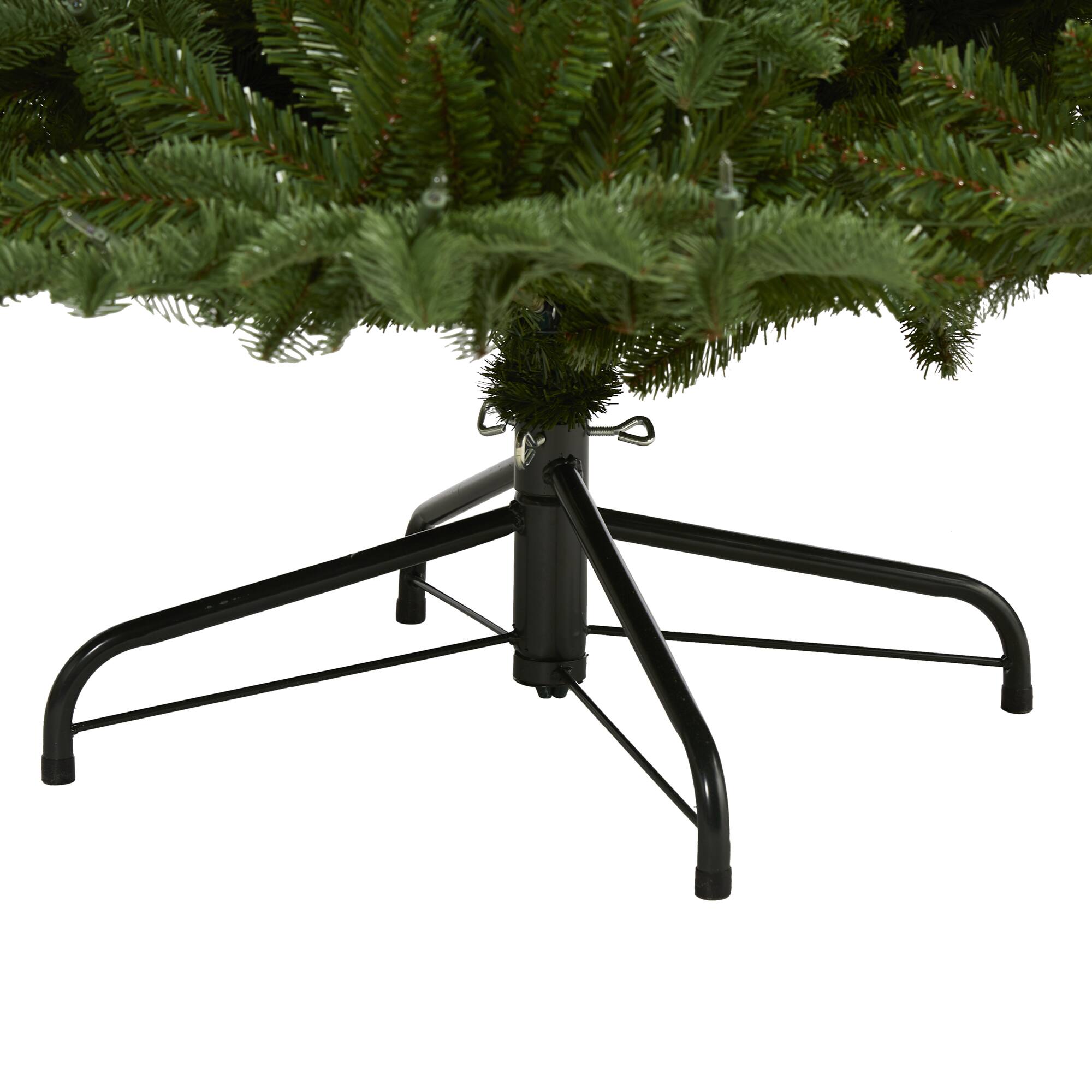 7ft. Pre-Lit South Carolina Spruce Artificial Christmas Tree, White Warm LED Lights